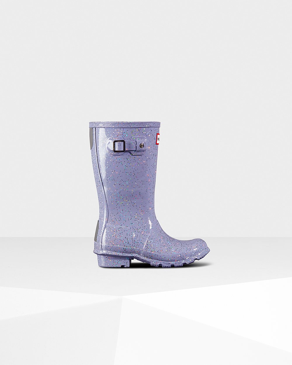 Hunter Original Big Giant Glitter Rain Boots - Discount Kids Purple - HQSJPK564